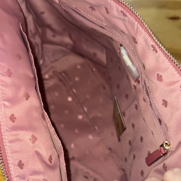 Kate Spade Medium Nylon Hayden Tote, Pink, Zipper Closure - Picture 4 of 5